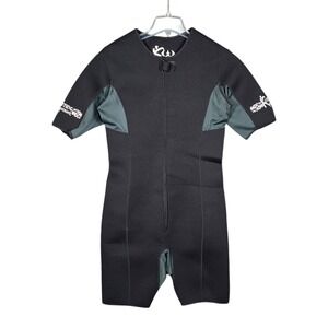 Kutting‎ Weight Sauna Suit Men's Large Black Neoprene Short Sleeve Slimming Body